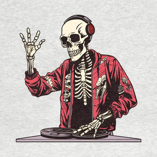 DJ Skeleton by Acid_rain